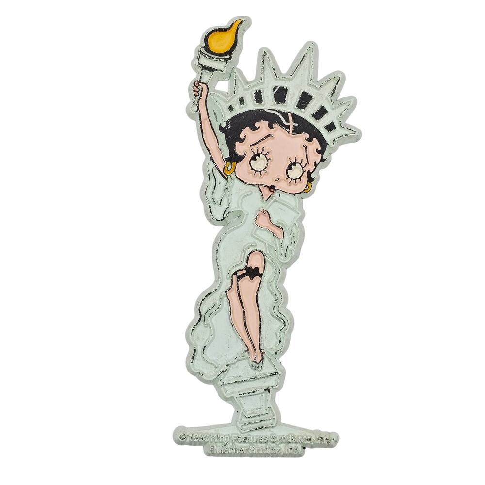 Vintage Betty Boop 1996 Statue of Liberty New York Magnet